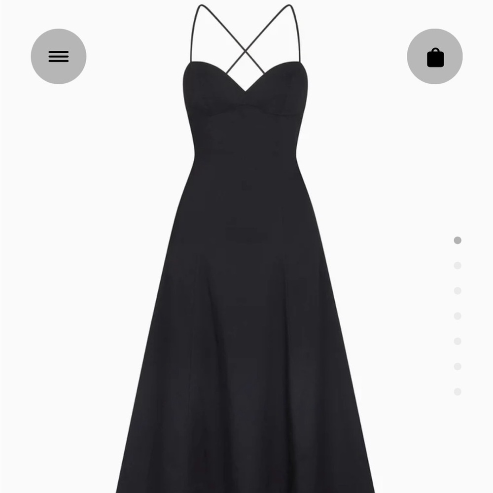Elegant Black Spaghetti Strap Dress
